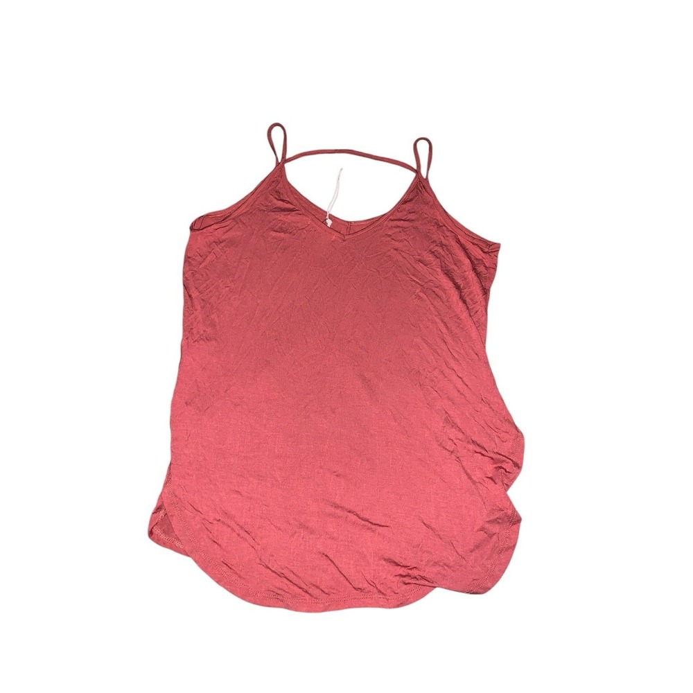Z Supply Tank Top Womens Medium Red‎ Strappy V-Neck Cami Boho Minimalist